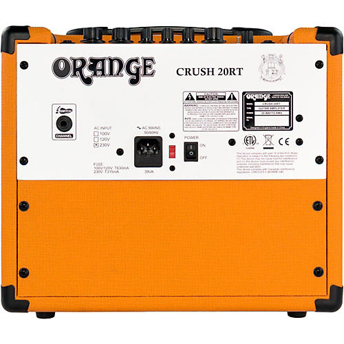 Orange Amplifiers Crush 20RT 20W 1x8 Guitar Combo Amp Orange