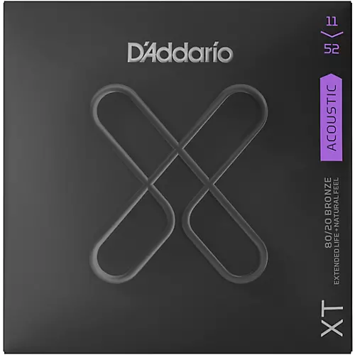 D'Addario XT 80/20 Bronze Custom Light Acoustic Strings, 11-52
