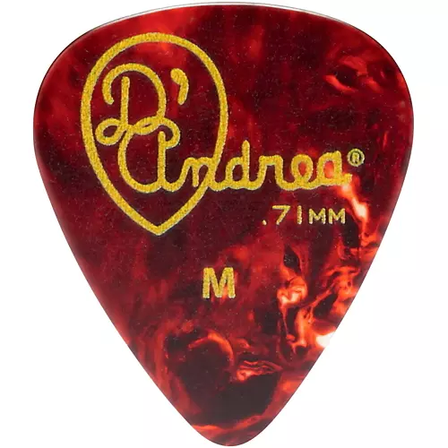 D'Andrea 351 Vintage Celluloid Guitar Picks One Dozen Shell .96 mm