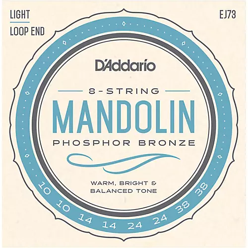 D'Addario EJ73 Phosphor Bronze Light Mandolin Strings (10-38)