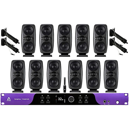 Apogee Symphony Studio 8x16 Interface and IK Multimedia iLoud MTM MKII Immersive Bundle