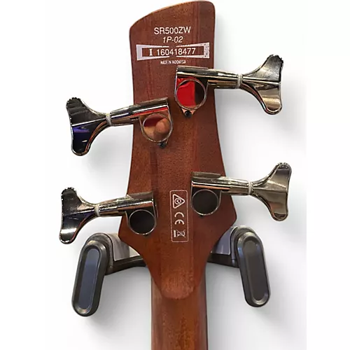 Used Ibanez SR500ZW Flat Brown Burst Electric Bass Guitar Flat Brown Burst