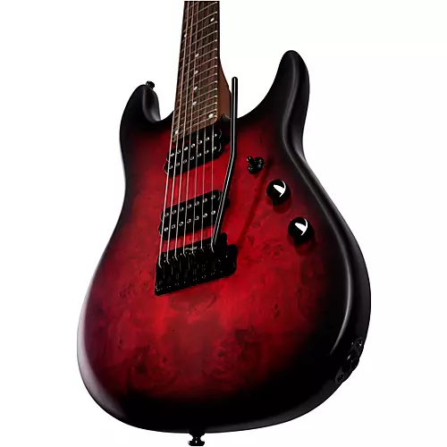 Sterling by Music Man Jason Richardson Cutlass 7-String Electric Guitar Dark Scarlet Burst Satin