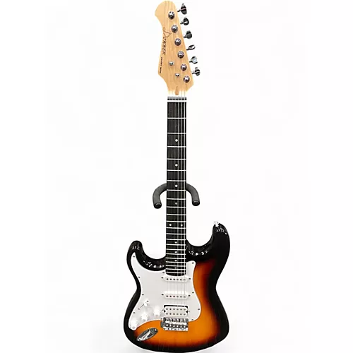 Used Donner DTC100SLH 3 Tone Sunburst Electric Guitar 3 Tone Sunburst