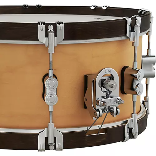 PDP by DW Concept Classic Snare Drum With Wood Hoops 14 x 6.5 in. Ebony/Ebony Hoops