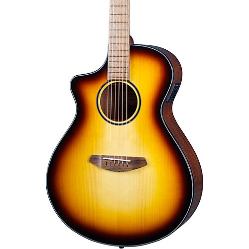Breedlove Discovery Spruce-Mahogany Left-Handed Concert Acoustic-Electric Guitar Edge Burst