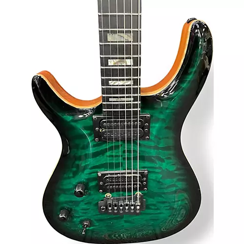 Used Carvin CT6M Trans Green Electric Guitar Trans Green