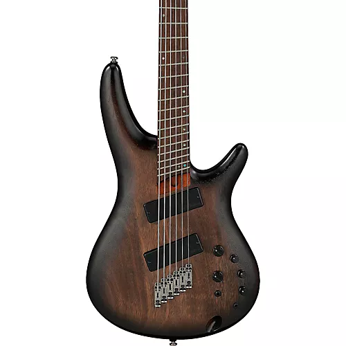 Ibanez SRC6MS 6-String Multi-Scale Electric Bass Black Stained Burst Low Gloss