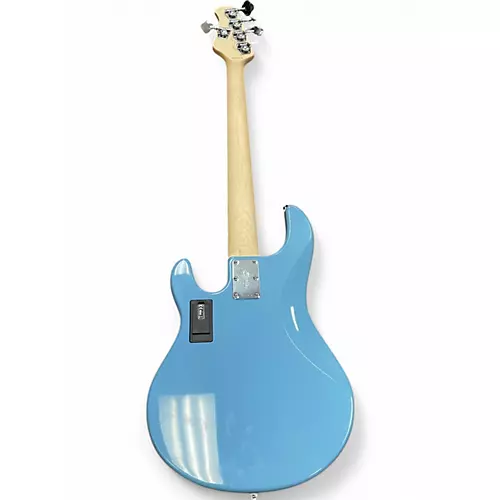 Used Sterling by Music Man Ray5 5 String Chopper Blue Electric Bass Guitar Chopper Blue