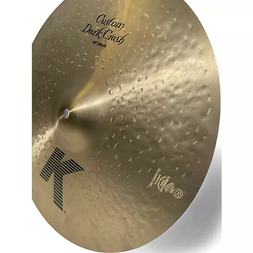 Used Zildjian 16in K Custom Dark Crash Cymbal 36