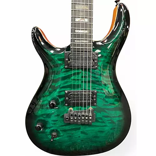 Used Carvin CT6M Trans Green Electric Guitar Trans Green