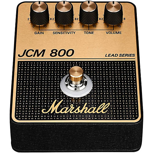Marshall JCM800 Gain and Distortion Effects Pedal Black and Gold