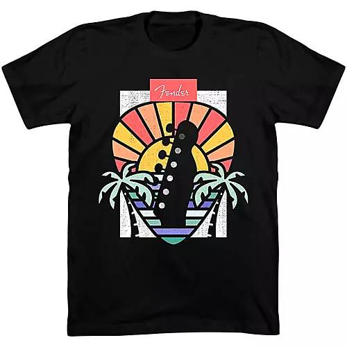 Fender Palm Tree T-Shirt XX Large Black