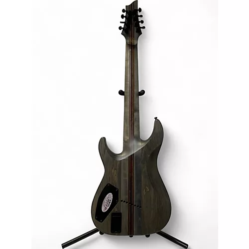 Used Schecter Guitar Research C-8 Multi Scale SLS Elite Black Solid Body Electric Guitar Black