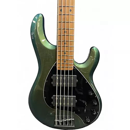 Used Ernie Ball Music Man StingRay 5 Special HH Emerald Iris Electric Bass Guitar Emerald Iris
