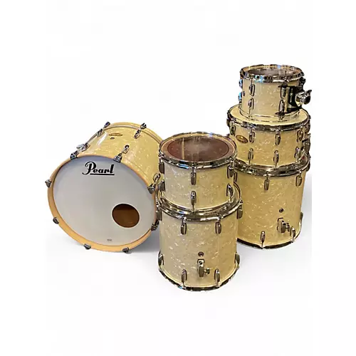 Used Pearl 6 Piece SESSION STUDIO SELECT Nicotine White Drum Kit Nicotine White