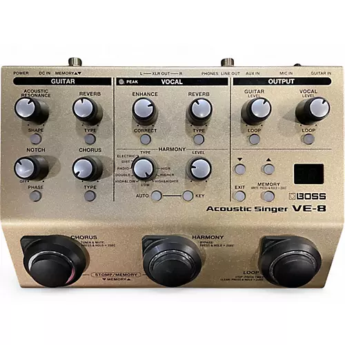 Used BOSS VE8 Acoustic Singer Effect Processor