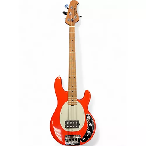 Used Sterling by Music Man RAYSS4 Fiesta Red Electric Bass Guitar Fiesta Red