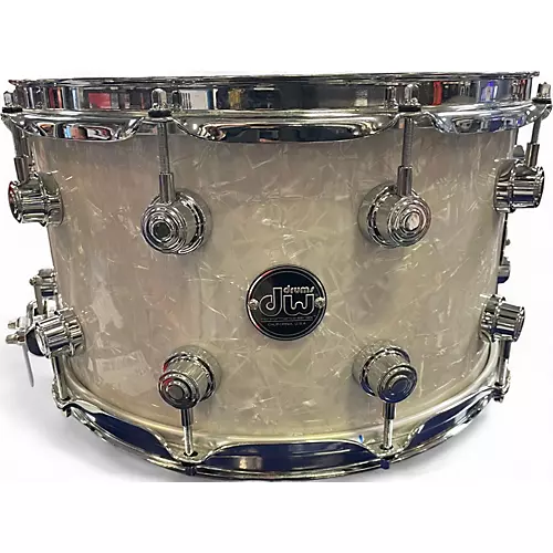 Used DW 6.5X14 Performance Series Snare WHITE MARINE Drum WHITE MARINE 15