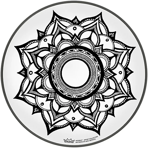 Remo ARTBEAT Aric Improta Sleep Lotus Artist Collection Drum Head, 12