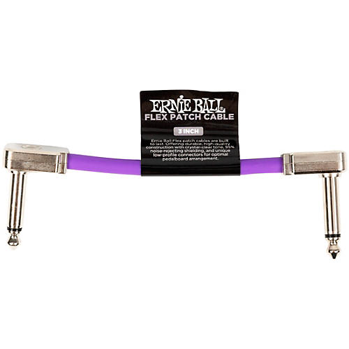 Ernie Ball Flex Patch Cable 3 in. Black