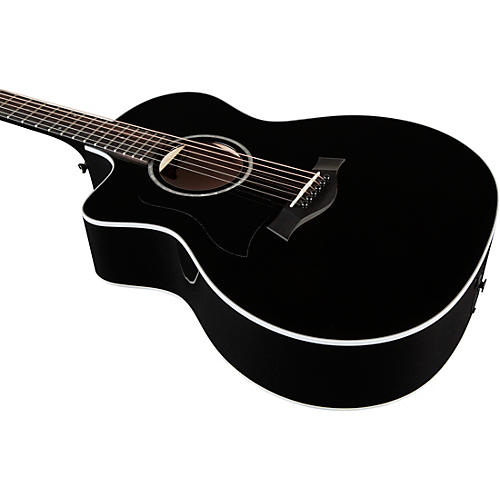 Taylor 214ce BLK Plus Grand Auditorium Left-Handed Acoustic-Electric Guitar Black