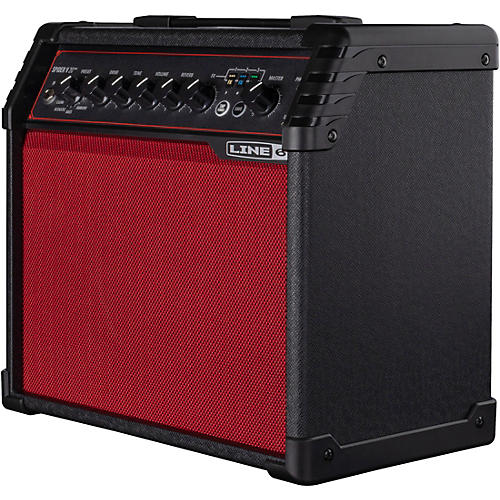 Line 6 Spider V 20 MKII Red Edition Combo Guitar Amp Black and Red