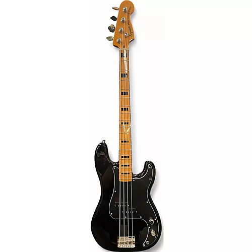 Used Squier Classic Vibe 1970S Precision Bass Black Electric Bass Guitar Black