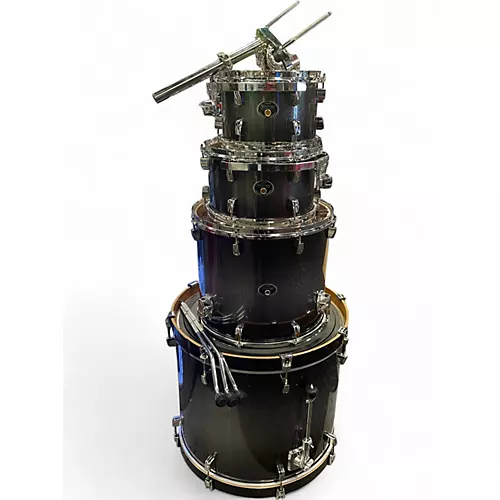Used TAMA 4 Piece Silverstar midnight sparkle fade Drum Kit midnight sparkle fade