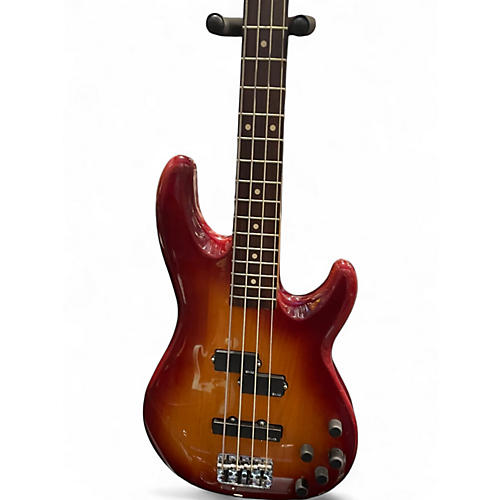 Used Fender Zone Lyte Bass Cherry Sunburst Electric Bass Guitar Cherry Sunburst