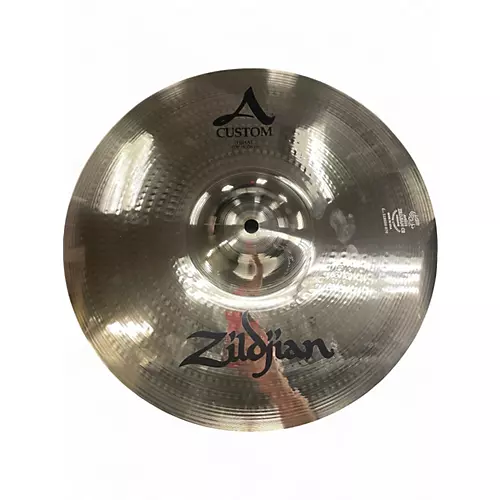 Used Zildjian 14in A Custom Mastersound Hi Hat Pair Cymbal 33