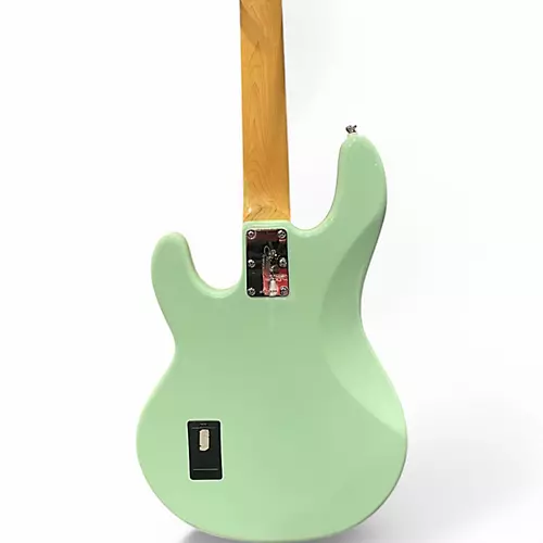 Used 2010s Sterling by Music Man Stingray SUB series Light green Electric Bass Guitar Light green