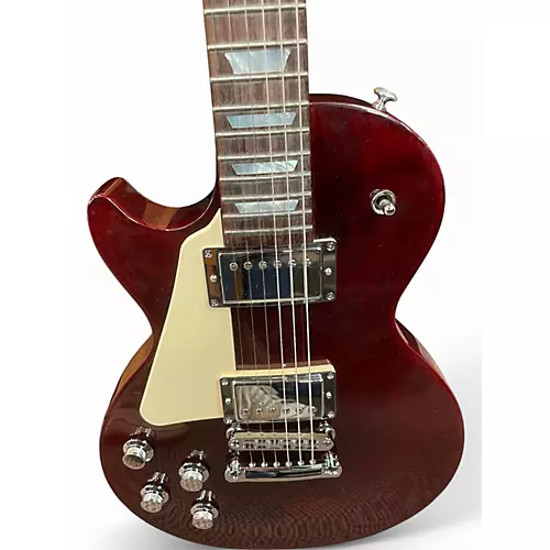 Used 2018 Gibson Les Paul Studio HP Left-Handed Wine Red Solid Body Electric Guitar Wine Red