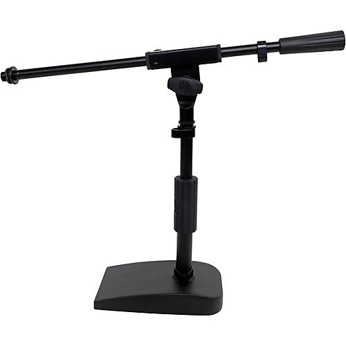 Shure SH-DESKTOP2 Compact Low-Profile Desktop Mic Stand With Single-Section Boom Black