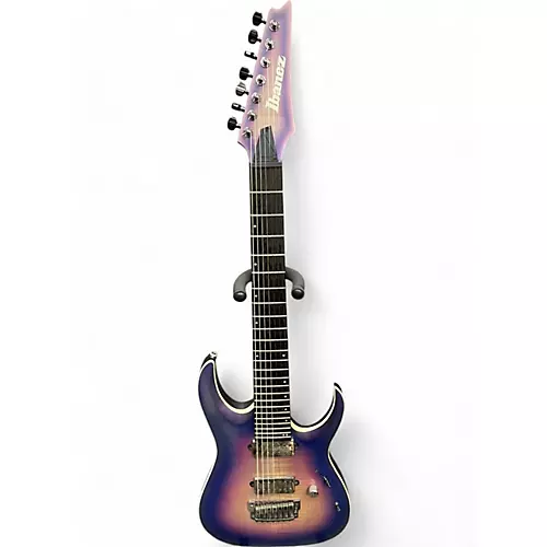 Used Ibanez RGA71AL Axion Label 7 String Purple Burst Solid Body Electric Guitar Purple Burst