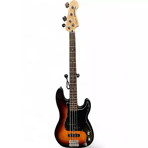 Used Squier Precision Bass 3 Tone Sunburst Electric Bass Guitar 3 Tone Sunburst