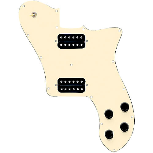920D Custom Loaded Pickguard for '72 Deluxe Telecaster with Uncovered Smoothies Humbuckers White Pearl