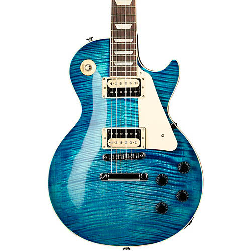 Gibson Les Paul Traditional Pro V AAA Flame Top Electric Guitar Ocean Water Perimeter