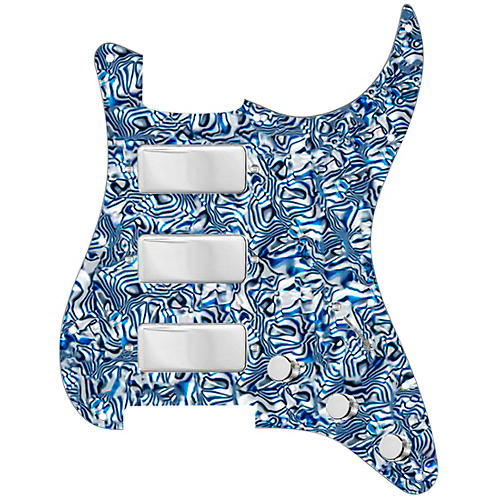 920D Custom Stadium Triple Mini Humbucker Loaded Pickguard for Strat With S7W-500K Wiring Harness Aged White