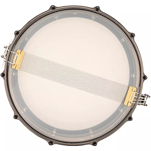 Ludwig Universal Series Black Brass Snare Drum with Black Nickel Die-Cast Hoops 14 x 6.5 in.