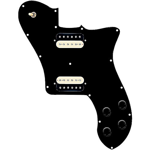 920D Custom Loaded Pickguard for '72 Deluxe Telecaster With Uncovered Roughnecks Humbuckers White