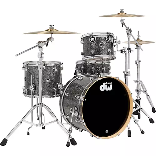 DW DWe Wireless Acoustic-Electronic Convertible 4-Piece Drum Set Bundle With 20