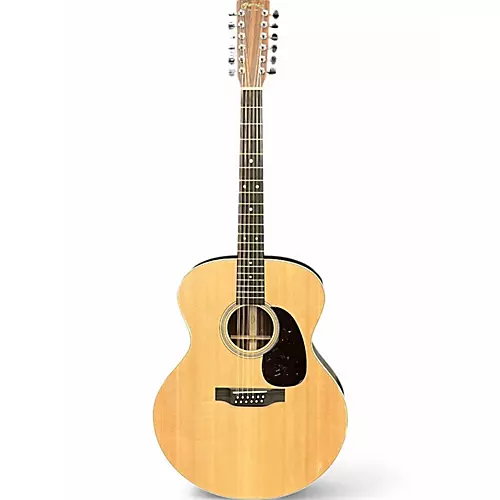 Used Martin J16E-12 Natural 12 String Acoustic Electric Guitar Natural