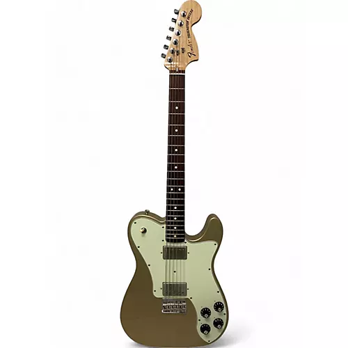 Used Fender Chris Schiflett Telecaster Gold Solid Body Electric Guitar Gold