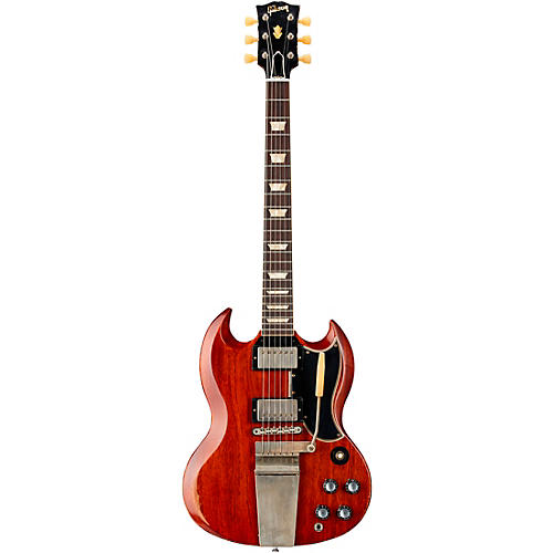 Gibson Custom Murphy Lab 1964 SG Standard Reissue With Maestro Vibrola Heavy Aged Electric Guitar Faded Cherry