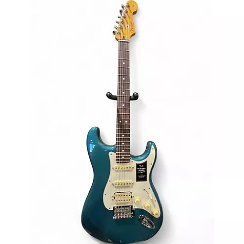 Used Fender 70th Anniversary Player II Stratocaster HSS Teal Solid Body Electric Guitar Teal