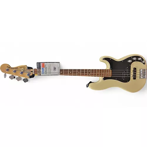 Used Fender Deluxe Active Precision Bass Vintage White Electric Bass Guitar Vintage White