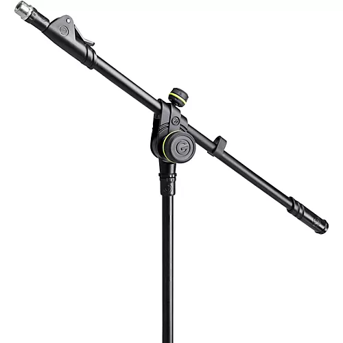 Gravity Stands MS 4322 HD Microphone Stand With Folding Tripod Base & 2-Point Adjustment Telescoping Boom, Heavy Duty