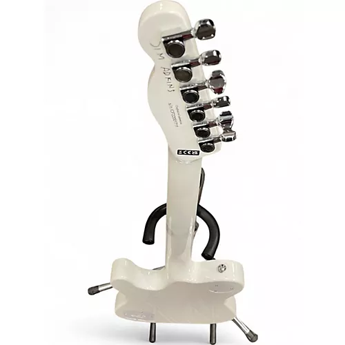 Used Fender JA90 Jim Adkins Thinline Telecaster WHITE Hollow Body Electric Guitar WHITE