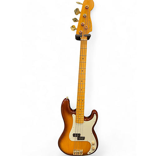 Used 2021 Fender 75th Anniversary Commemorative American Precision Bass 3 Tone Sunburst Electric Bass Guitar 3 Tone Sunburst